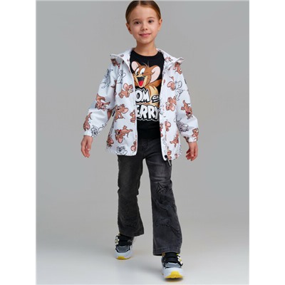 Куртка текстильная с полиуретановым покрытием для девочек (ветровка)