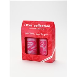 УЦЕНКА Набор Love collection, гель для душа, 300 мл и пена для ванны,300 мл
