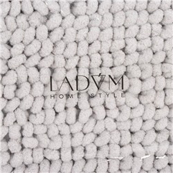 Коврик для дома LaDо́m, букли, плотность 1100 г, 50×80 см, серый
