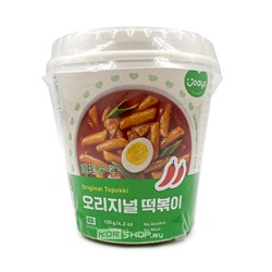 Рисовые клецки токпокки с оригинальным вкусом (стакан) Original Topokki Joayo, Корея, 120 г Акция