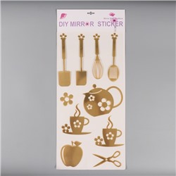 Наклейка интерьерная «Утро», золото, 70×30 см