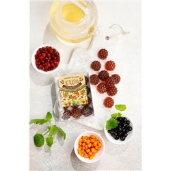 Мармелад Ягодень Ассорти / облепиха, брусника, черноплодка / подложка / 165 г / ТМ Сибирский кедр
