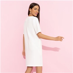 Платье прямого силуэта, Виртуальные будни (white)