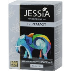 JESSIA. Черный с бергамотом 100 гр. карт.упаковка