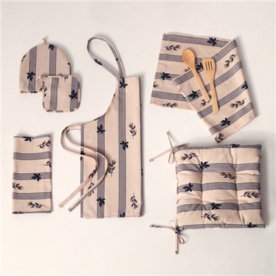 Фартук «Этель» Leaves, 60×70 см, 100% хлопок, репс 220 г/м²