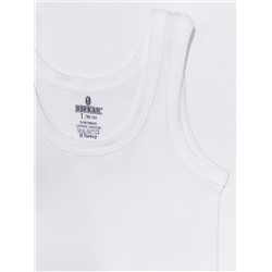 2214-01 Майка для мальчиков белая (BAYKAR)