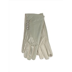 Перчатки осенние утепленные, цвет молочный