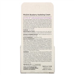 Frudia, Увлажняющий крем с черникой, 10 г (0,35 унции)