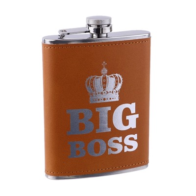 Фляжка BIG BOSS, нержавеющая сталь, 240 мл, 8 oz