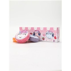 Бомбочки для ванны детские «Единороги», набор 3×100 г, ULAB