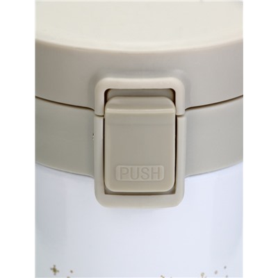 Термокружка новогодняя с кнопкой «Верь в мечту», 350 мл, белый