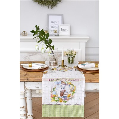 Дорожка на стол «Уютная Пасха», 40×146 см, 100% хлопок, саржа 190 г/м²