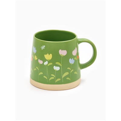 Кружка керамическая «Полевые цветы», 360 мл, ручная работа