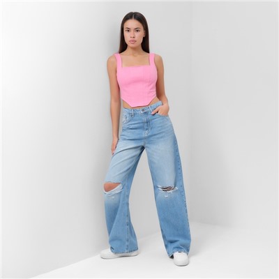 Джинсы женские палаццо MIST: Denim, размер (25) 40-42, голубые