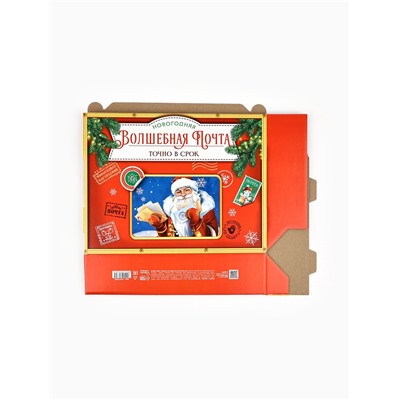 УЦЕНКА Коробка подарочная складная «Новогодняя почта», 33.5×25.5×7.5 см
