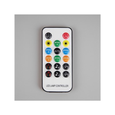 Умная гирлянда «Нить» 5 м роса с насадками «Цветочки», IP20, тёмная нить, 100 LED, пульт ДУ, приложение, свечение RGB, USB