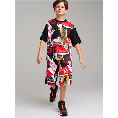 Комплект трикотажный для мальчиков: фуфайка (футболка), шорты