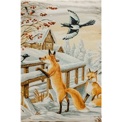 Наволочка декоративная 45х45 Зима лисички НАТАЛИ, 1075223