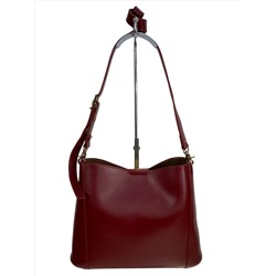 Женская сумка из искусственной кожи, цвет бордовый