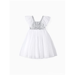 Платье нарядное для девочки KAFTAN, с крылышками, рост 86-92, белое