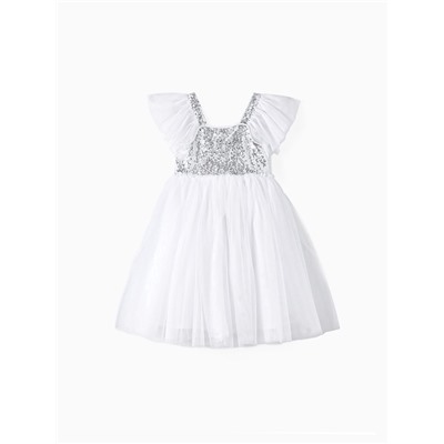 Платье нарядное для девочки KAFTAN, с крылышками, рост 86-92, белое