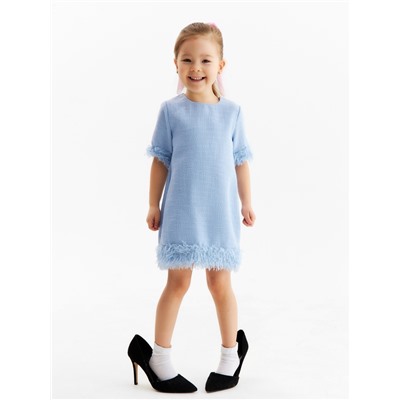 Платье нарядное для девочки MINAKU: PartyDress, рост 104-110 см, голубое