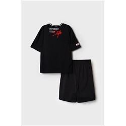 Комплект трикотажный для девочек: фуфайка (футболка), шорты PLAYTODAY, 1240271
