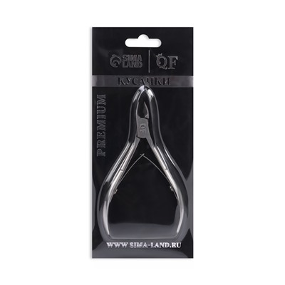 Кусачки маникюрные для кутикулы Premium, двойная пружина, 9.5 см, длина лезвия-10 мм
