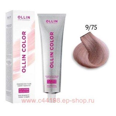 OLLIN COLOR Platinum Collection 9/75 100 мл Перманентная крем-краска для волос