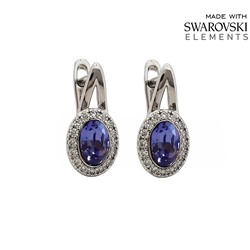 Серьги с кристаллами Swarovski