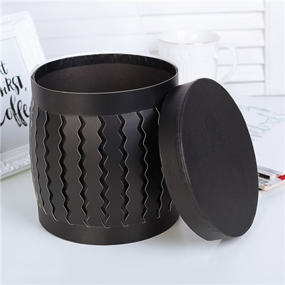 Набор коробок 3 в 1, чёрный, 20×20×20 - 16×16×16 см