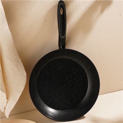 Сковорода SL Home, d=28, h=5 см, кованый алюминий, антипригарное покрытие, индукция, чёрная