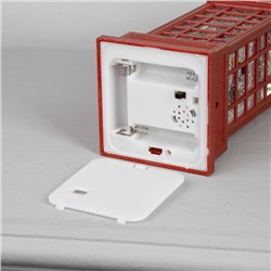 Светодиодная фигура «Дед Мороз и олень» 9×20×8 см, пластик, батарейки ААх3 (не в комплекте), USB, свечение тёплое белое