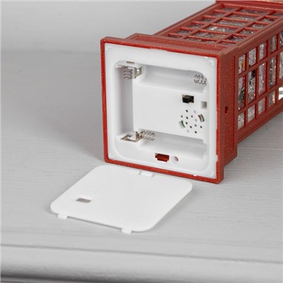 Светодиодная фигура «Дед Мороз и олень» 9×20×8 см, пластик, батарейки ААх3 (не в комплекте), USB, свечение тёплое белое