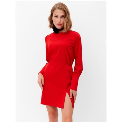 Платье мини женское MINAKU: Silk pleasure, красное, размер 46