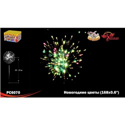 Фейерверк РС6070 Новогодние цветы (0,6" х 168)