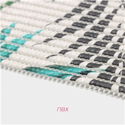 Коврик для дома Доляна «Пальмовая ветвь», 40×65 см, зелёный