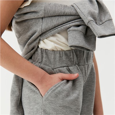 Костюм для девочки MINAKU, цвет серый, рост 122 см