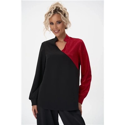 Блузон Кристал (черно-красный)