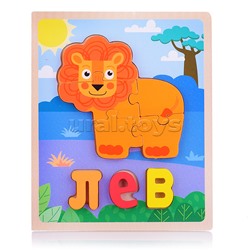 Пазл-вкладыш "Лев"