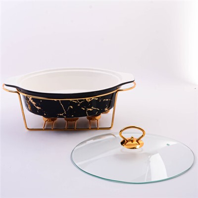 7446-1 Мармит 1,6л фарфор/металл MB (х4)