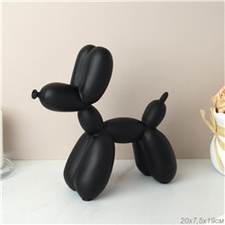 Статуэтка Собака 20х19 см / A26-Q1923D /уп 18/черная