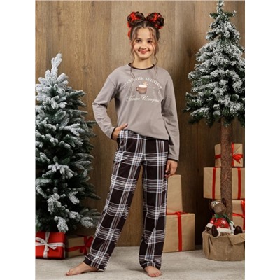 Костюм для девочки Твикс-1 (Серый)