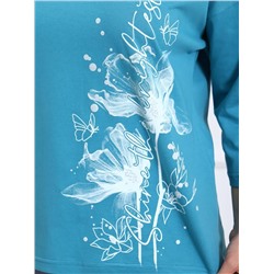 Амели - футболка светлая петроль