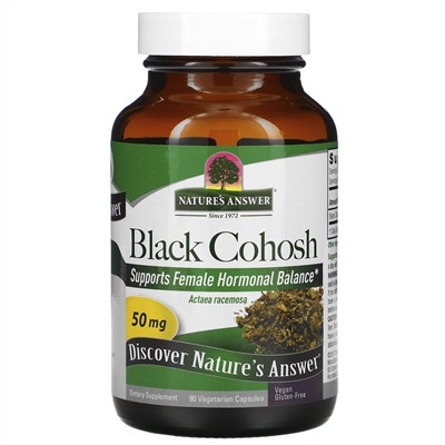 Nature's Answer, Black Cohosh, Full Spectrum Herb, 50 mg, 90 Vegetarian Capsules