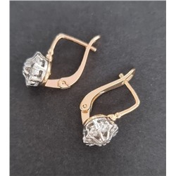 Серьги ювелирная бижутерия коллекция "Дубай" покрытие: позолота, арт.216.129