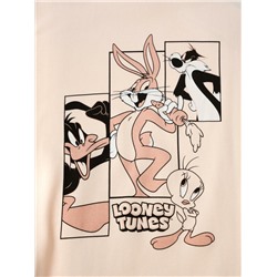 Комплект трикотажный для девочек: фуфайка (футболка), брюки