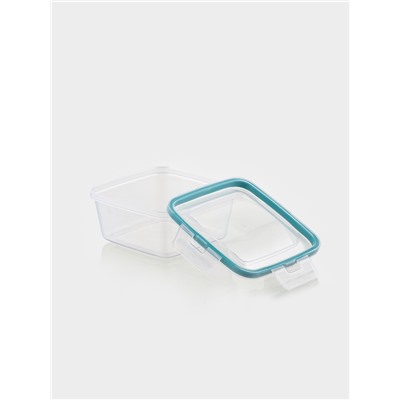 Набор контейнеров для хранения еды Idiland, 3 шт.: 400 мл, 800 мл, 1.5 л, пластик, герметичный, прозрачный, крышка голубая