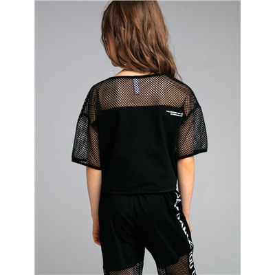 Фуфайка трикотажная для девочек (футболка)