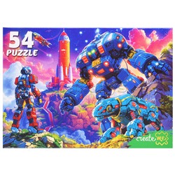 Пазлы 54 "Мир мощных трансформеров"